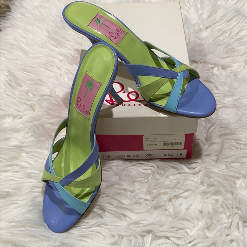 Lilly Pulitzer Gwen-Breaker Kitten Heel Sandals